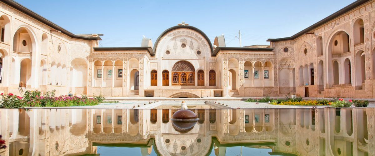 Magnificent Khan-e Tabatabei historic house in Kashan , Iran